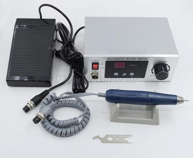 Micromoteur de laboratoire dentaire avec pièce à main sans balais de 70K tr/min